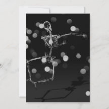 Dancing X-Ray Skeleton - Noir & Blanc