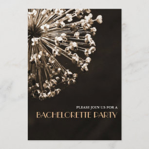 Invitation Dandelion Contemporain souhaite Bachelorette Party