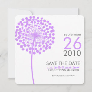 Invitation Dandelion Enregistrer la date Annonces