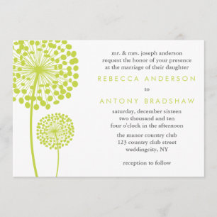 Invitation Dandelion souhaite Mariage