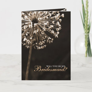 Invitation Dandelion Veut "Serez-Vous Ma Servante D'Accueil ?