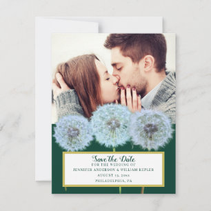 Invitation Dandelions, Dandelion Horloge Photo Enregistrer la