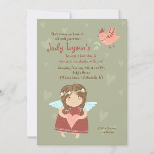 Invitation d'ange de la Saint-Valentin