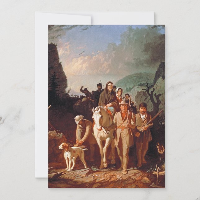 Invitation Daniel Boone escorte les colons (Devant)