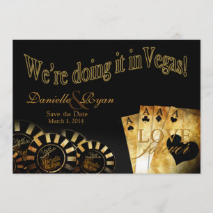 Invitation Danielle et Ryan Las Vegas Deluxe Mariage