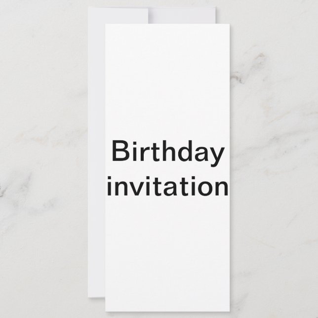 Invitation d'anniversaire (Devant)