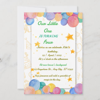 Invitation d'anniversaire