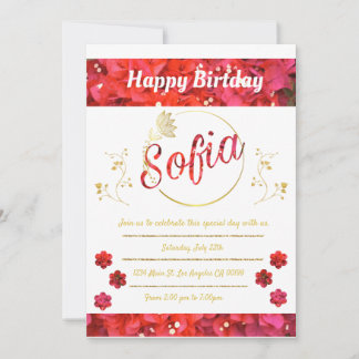 Invitation d'anniversaire