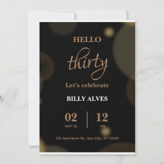 Invitation d'anniversaire