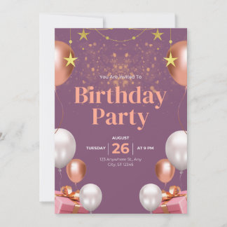Invitation d'anniversaire