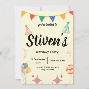 Invitation d'anniversaire