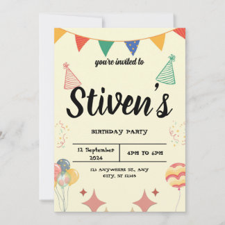 Invitation d'anniversaire