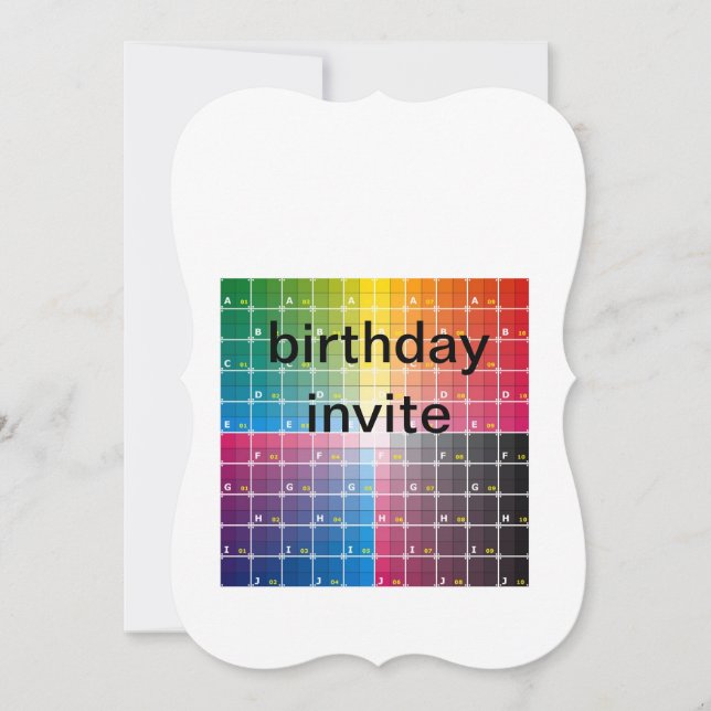 invitation d'anniversaire (Devant)