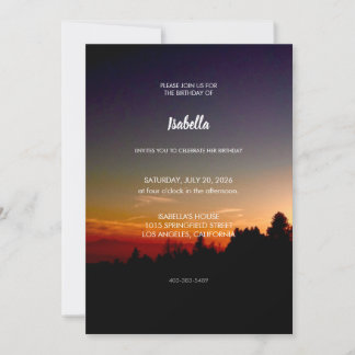 Invitation d'anniversaire