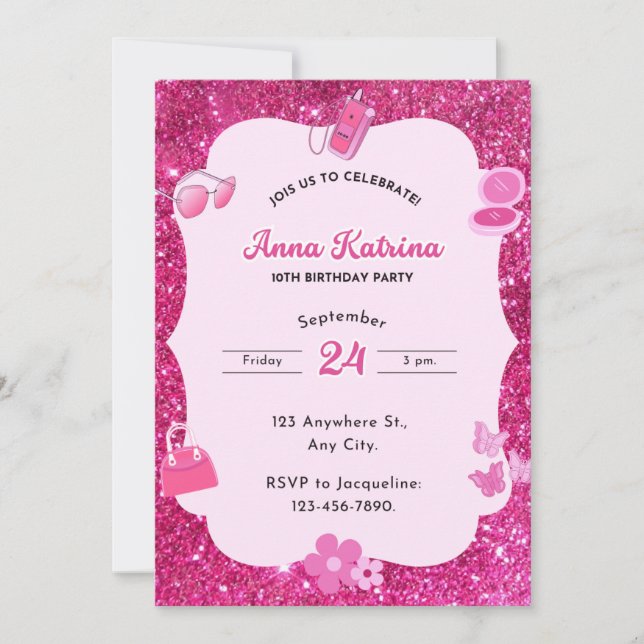 invitation d'anniversaire (Devant)