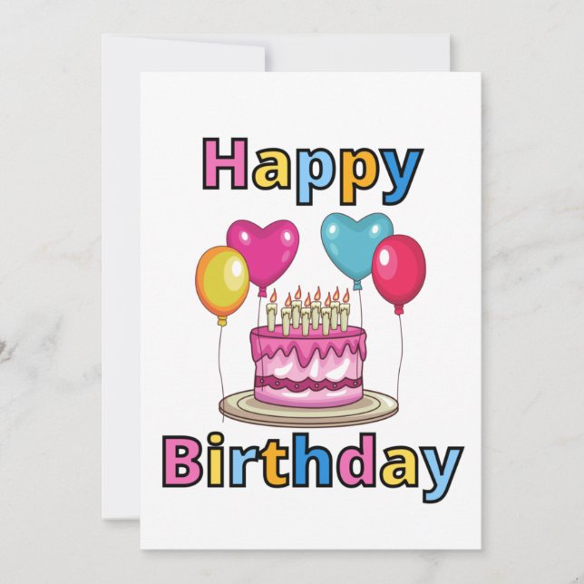 Invitation d'anniversaire (Devant)