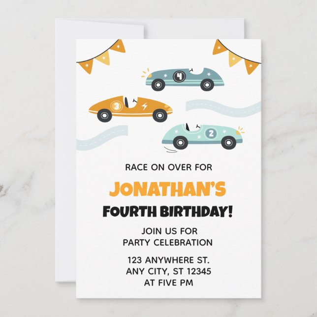Invitation d'anniversaire (Devant)
