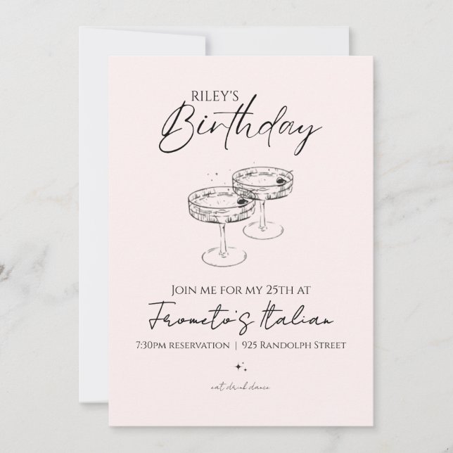 Invitation d'anniversaire (Devant)