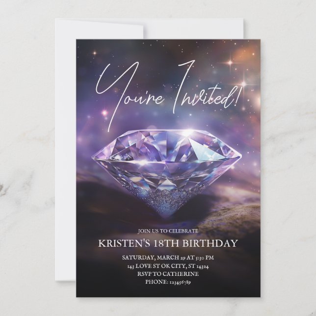 Invitation d'anniversaire (Devant)