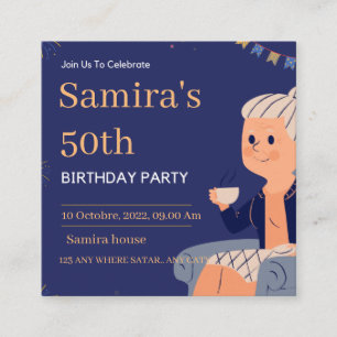 Invitation d'anniversaire 