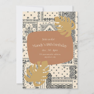 Invitation d'anniversaire 18 ans