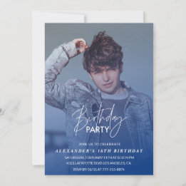 Invitation d'anniversaire 18 ans Fête d'anniversai