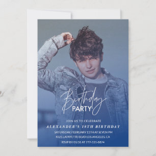 Invitation d'anniversaire 18 ans Fête d'anniversai