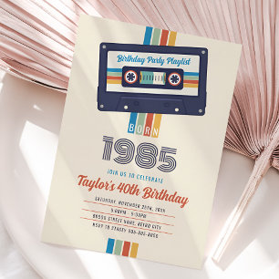 Invitation d'anniversaire 1985, Retro 40e