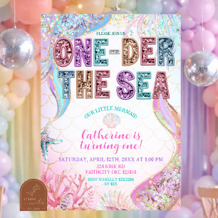 Invitation d'anniversaire 1ère année de sirène sou