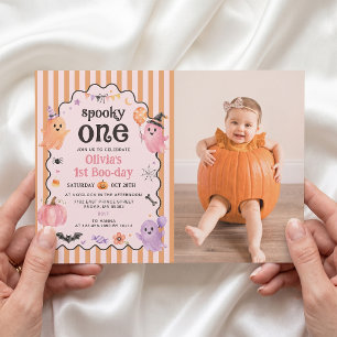 Invitation d'anniversaire 1ère année Fantôme Migno