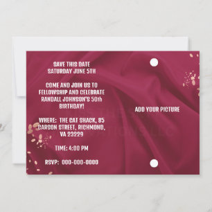 INVITATION D'ANNIVERSAIRE 2 ENREGISTRER LA DATE