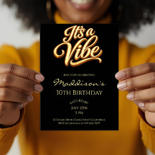 Invitation d'anniversaire 30 ans C'est une ambianc