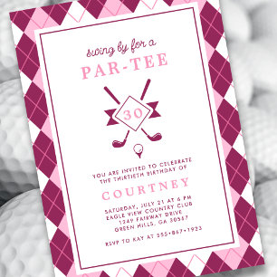 Invitation d'anniversaire 30 ans pour femme modern