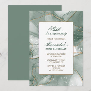 Invitation d'anniversaire 33 ans Fête surprise Ver