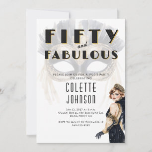 Invitation d'anniversaire 50 ans fabuleux années 2