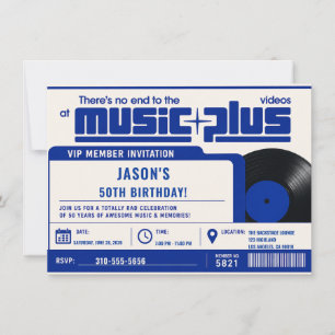 Invitation d'anniversaire 50 ans Membre du Magasin
