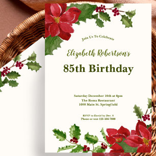 Invitation d'anniversaire 85 ans à la végétation f