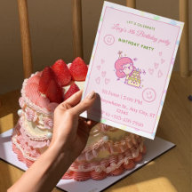 Invitation d'anniversaire 8 ans fille 
