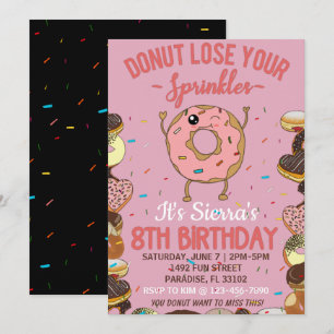 Invitation d'anniversaire 8 ans Ne perds pas tes p