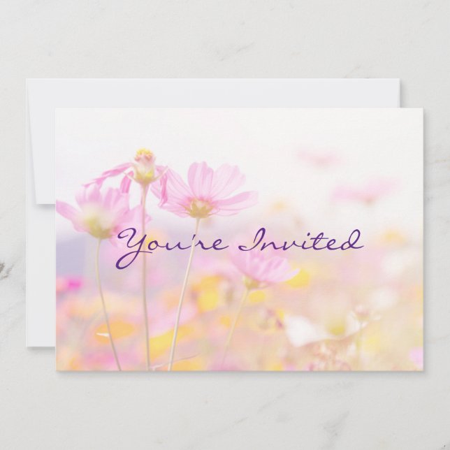 Invitation d'anniversaire à la Garden Party Fleur (Devant)