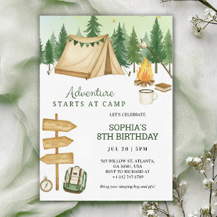 Invitation d'anniversaire accrocheuse dans l'ambia