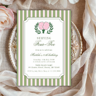 Invitation d'anniversaire adulte de 40 ans pour pi