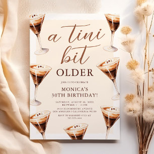 Invitation d'anniversaire adulte Espresso Martini