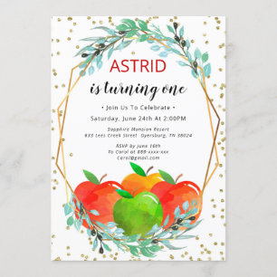 Invitation d'anniversaire Apple, invitation d'anni