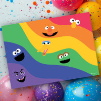 Invitation d'anniversaire arc-en-ciel des amis de