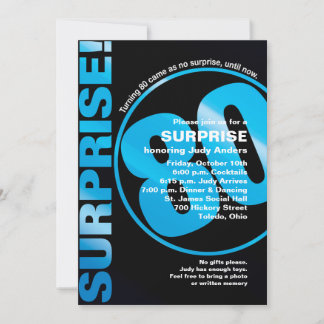 Invitation d'anniversaire audacieuse surprise - Bl