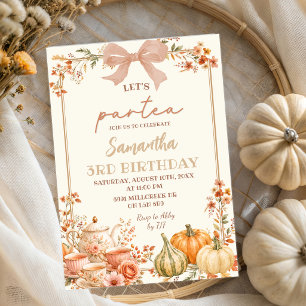 Invitation d'anniversaire Autumn Coquette Let's Pa