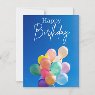 Invitation d'anniversaire Bonne carte de jour d'an