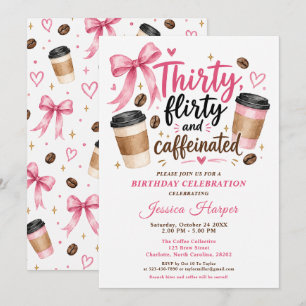 Invitation d'anniversaire Café