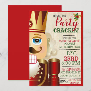 Invitation d'anniversaire Casse-Noisette TOUT ÂGE